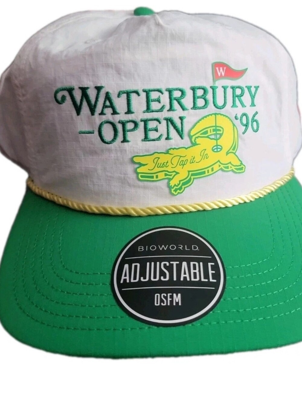 Happy Gilmore Waterbury Open Hat, Adjustable Snap Back Trucker Rope Hat New